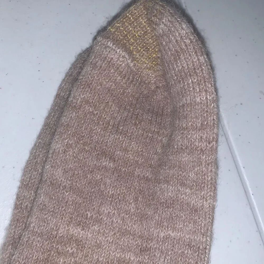 NWT‎ Vintage Tan Gold Toe Women’s Ribbed Socks 7.5-13